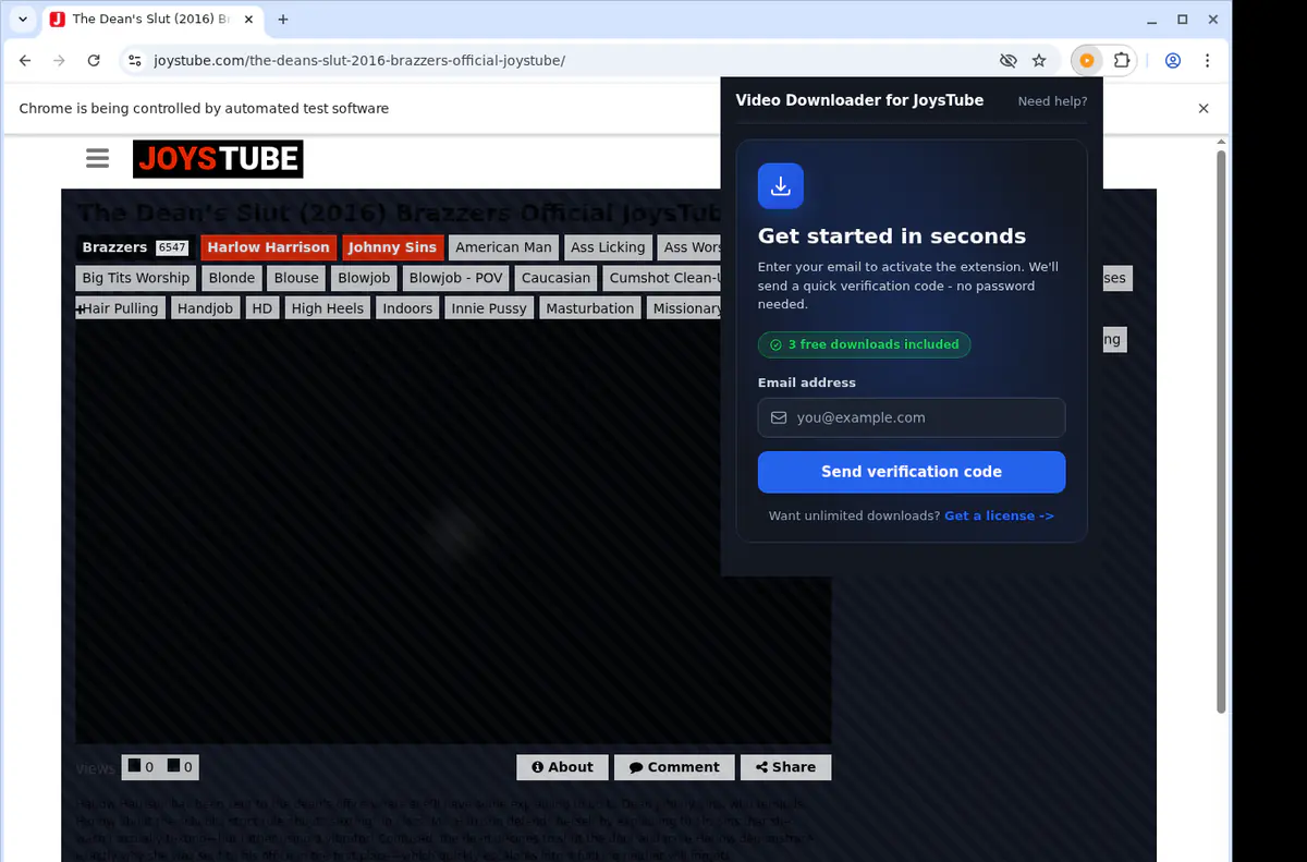 Joystube Video Downloader browser extension screenshot 5